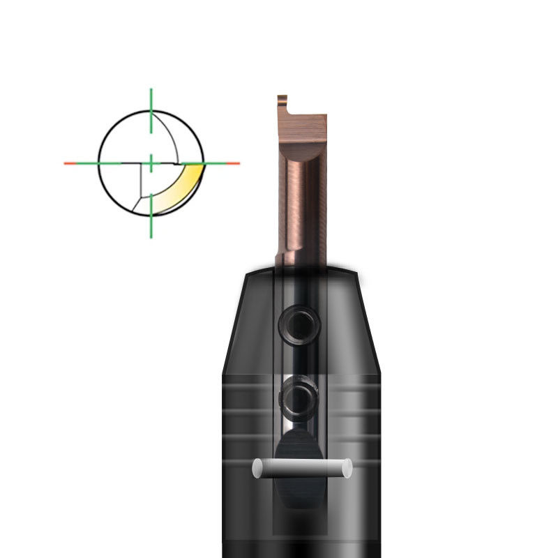 Disegno personalizzato di scanalatura micro carburo sbrigio barra raffreddamento interno per micro tornitura torno