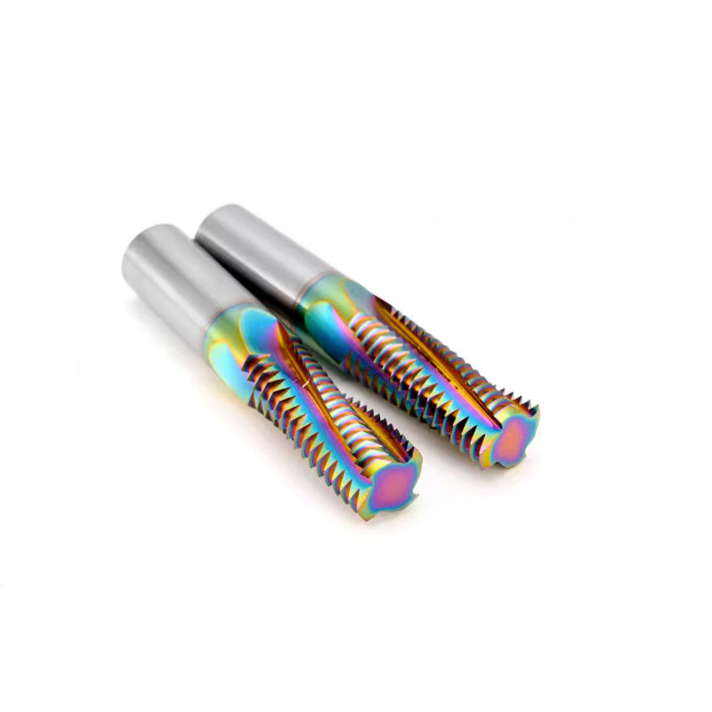 Full Teeth DLC Rainbow Threading End Mill Cutter HRC65 per acciaio inossidabile in alluminio
