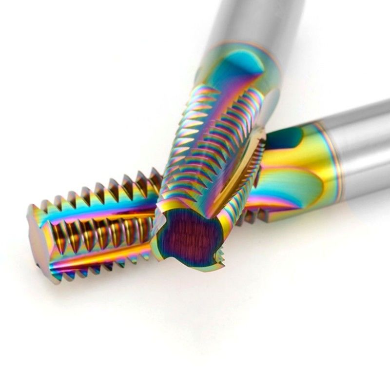Full Teeth DLC Rainbow Threading End Mill Cutter HRC65 per acciaio inossidabile in alluminio