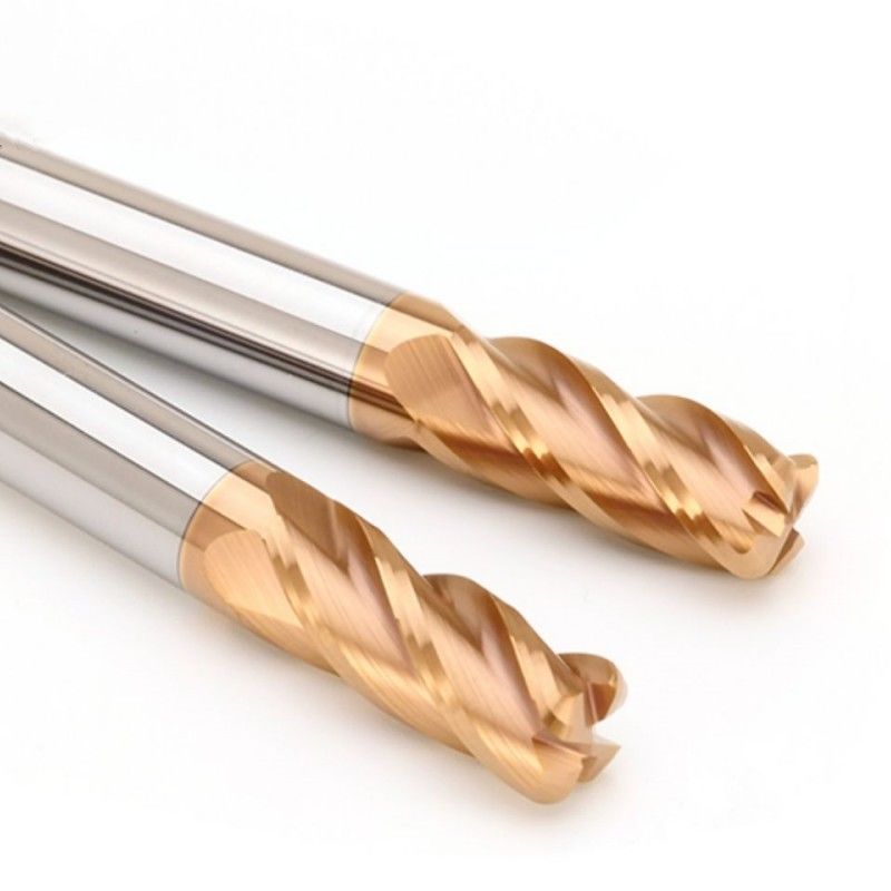 D4 D20 Carbide End Mill, HRC58 Solid 4 Fregiatore a flauto per la lavorazione CNC