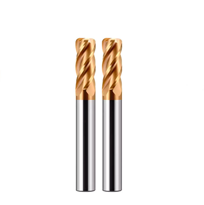 D4 D20 Carbide End Mill, HRC58 Solid 4 Fregiatore a flauto per la lavorazione CNC