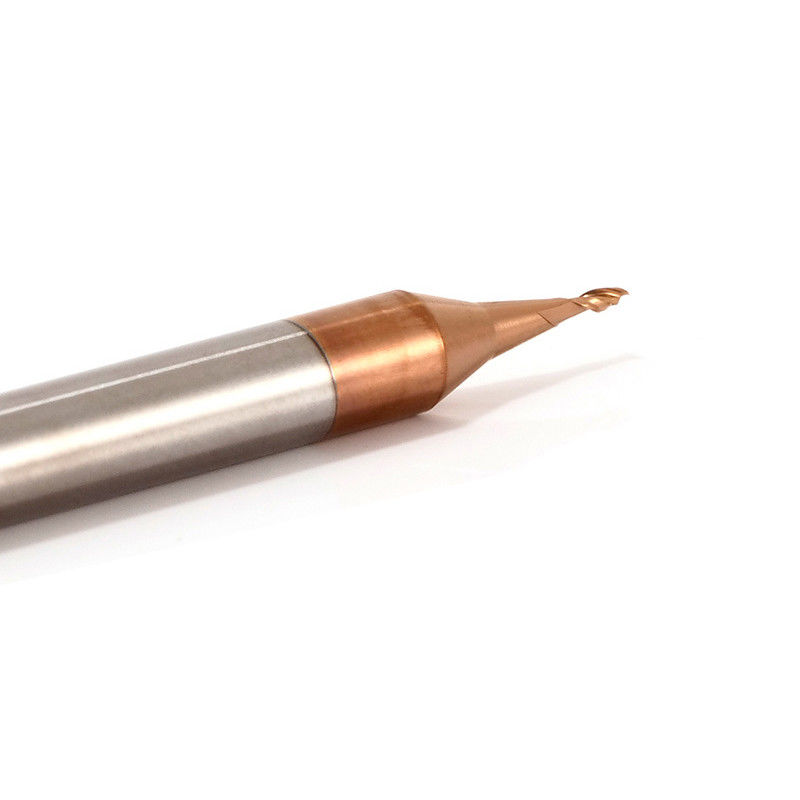 3 mm di diametro di canna micro finitura di mulino con raggio di angolo di 0,1 mm 50 mm di lunghezza complessiva
