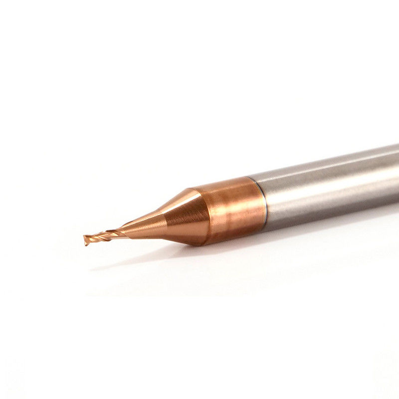 3 mm di diametro di canna micro finitura di mulino con raggio di angolo di 0,1 mm 50 mm di lunghezza complessiva