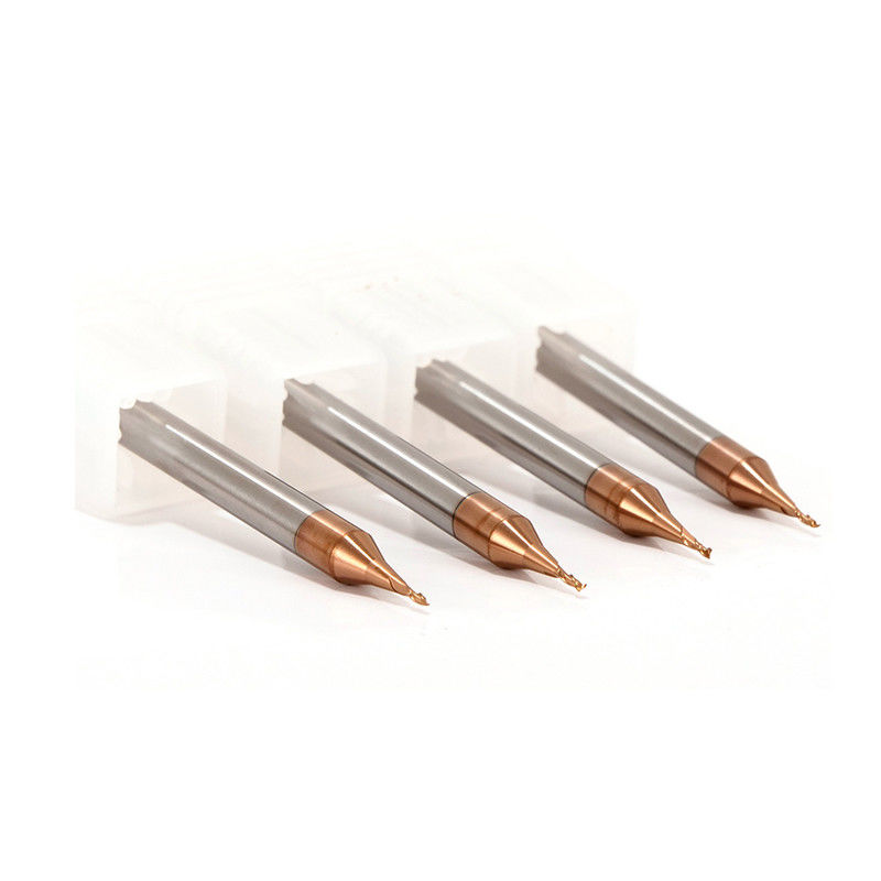 3 mm di diametro di canna micro finitura di mulino con raggio di angolo di 0,1 mm 50 mm di lunghezza complessiva