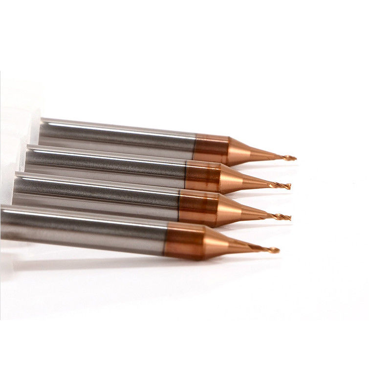 3 mm di diametro di canna micro finitura di mulino con raggio di angolo di 0,1 mm 50 mm di lunghezza complessiva