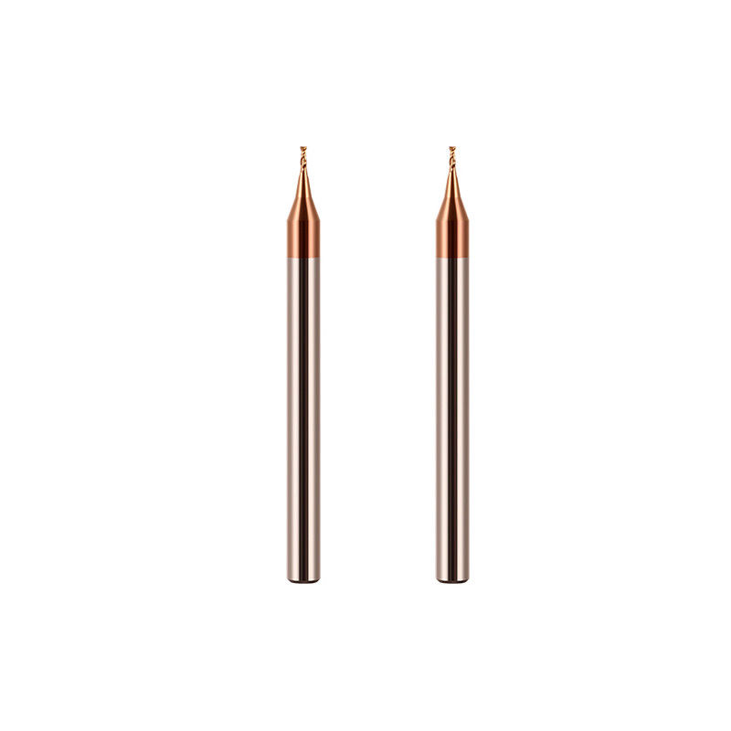 3 mm di diametro di canna micro finitura di mulino con raggio di angolo di 0,1 mm 50 mm di lunghezza complessiva