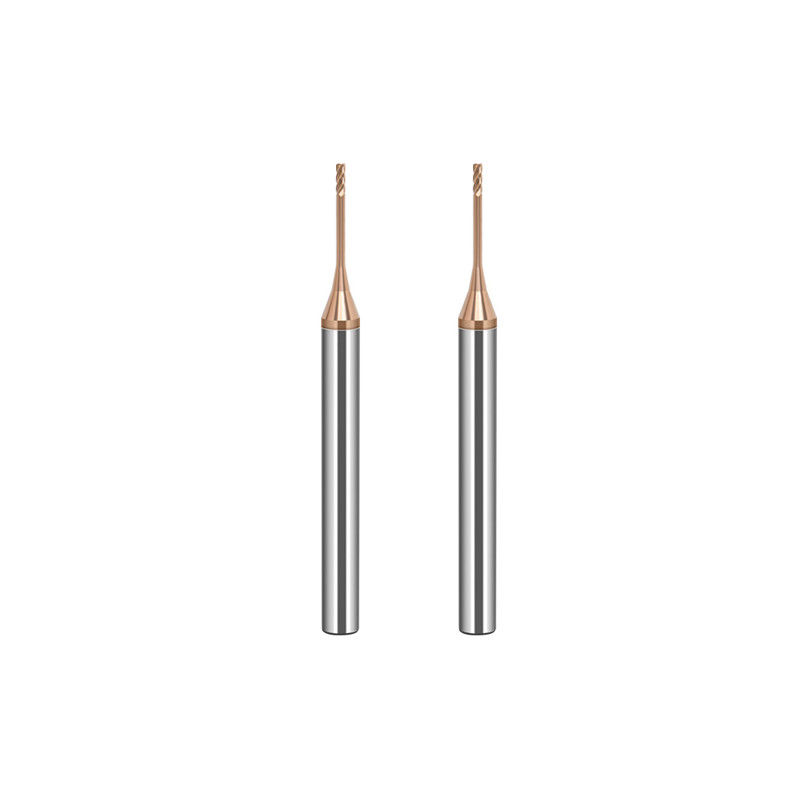 Fabbricazione di tungsteno a micro diametro con bordo di taglio di 0,2 mm, lunghezza del flauto di 2,5 mm