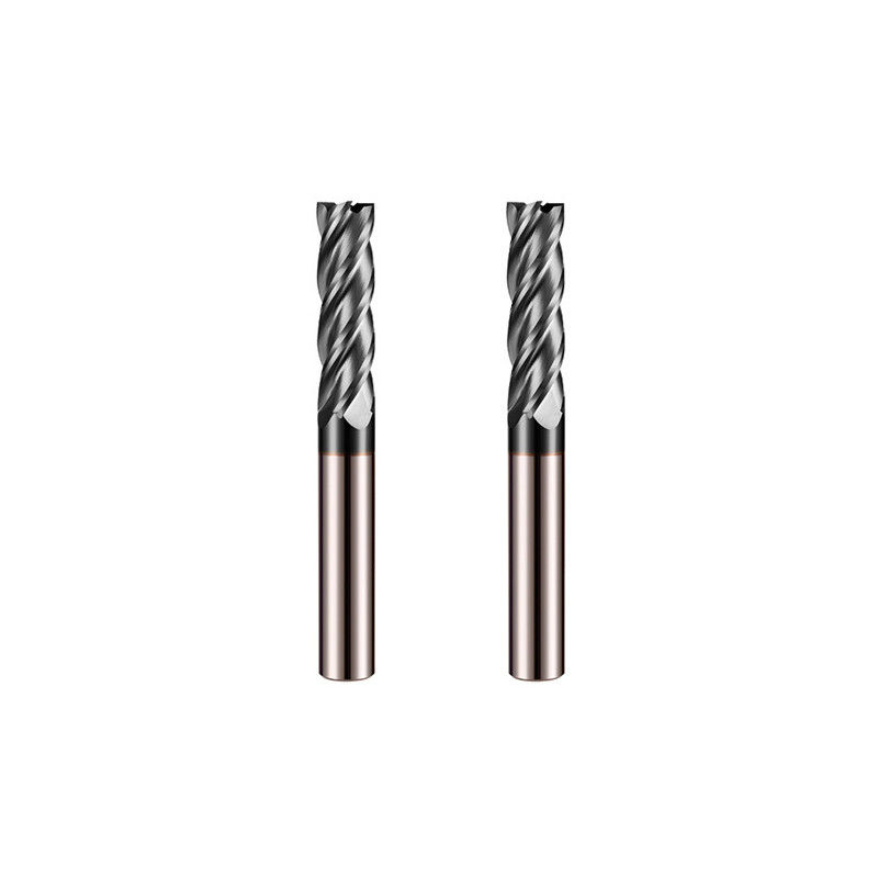 Carburo solido Micro diametro Fine mulino 4 flauti HRC 58 gradi Per utensili di fresatura