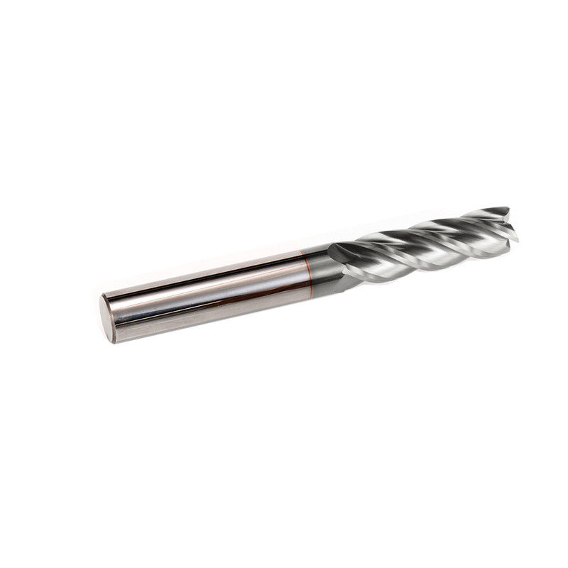 Carburo solido Micro diametro Fine mulino 4 flauti HRC 58 gradi Per utensili di fresatura