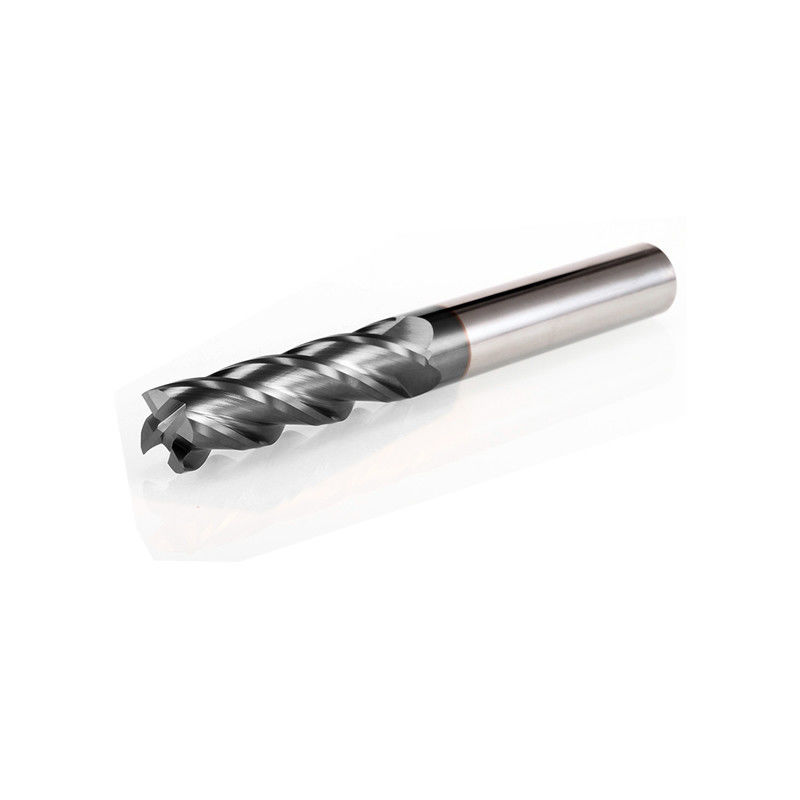 Carburo solido Micro diametro Fine mulino 4 flauti HRC 58 gradi Per utensili di fresatura